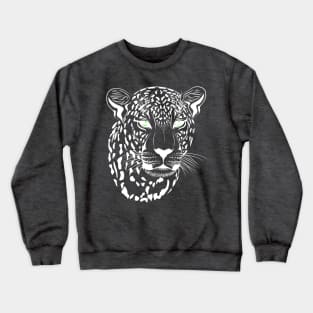 Funny T-Shirt Leopard Face Crewneck Sweatshirt